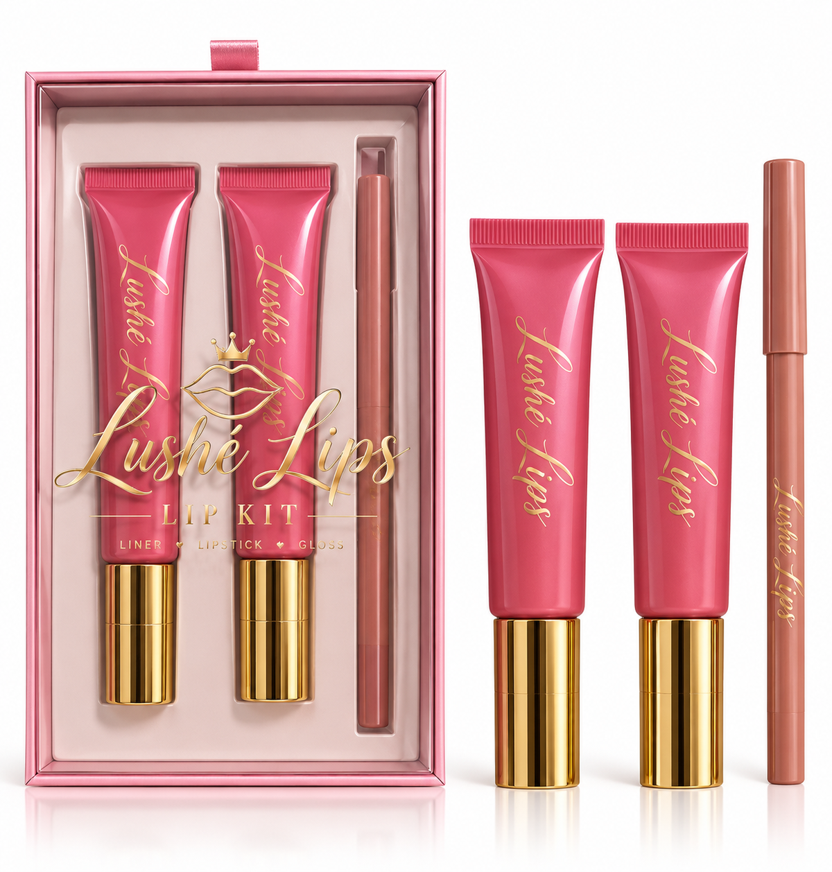 Lushé Lips 3-Piece Gloss Kit